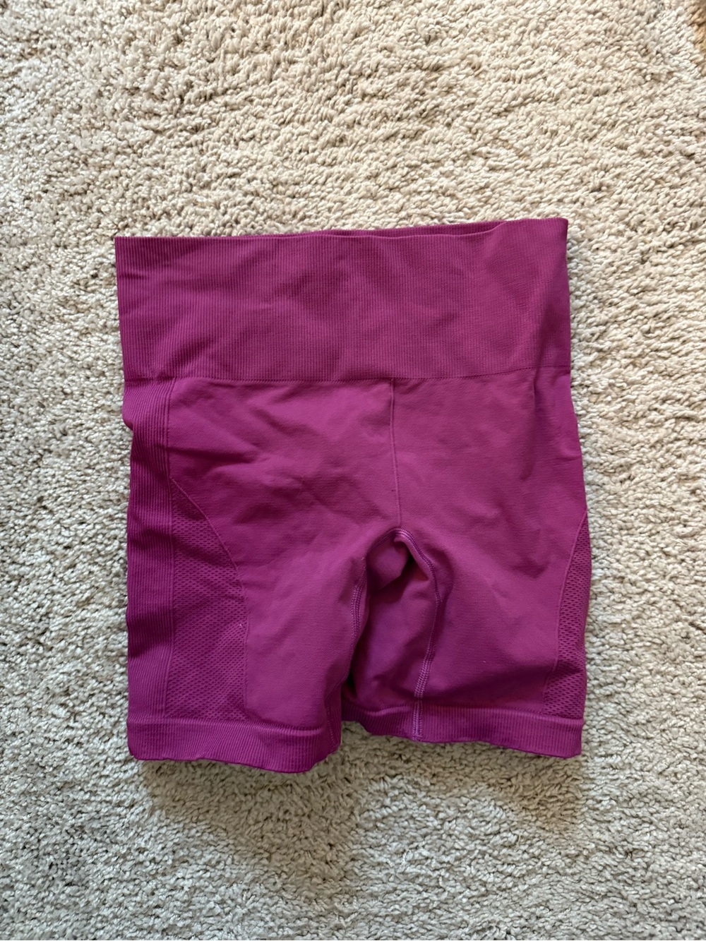 lululemon athletica High-Rise Seamless Magenta Bike Shorts